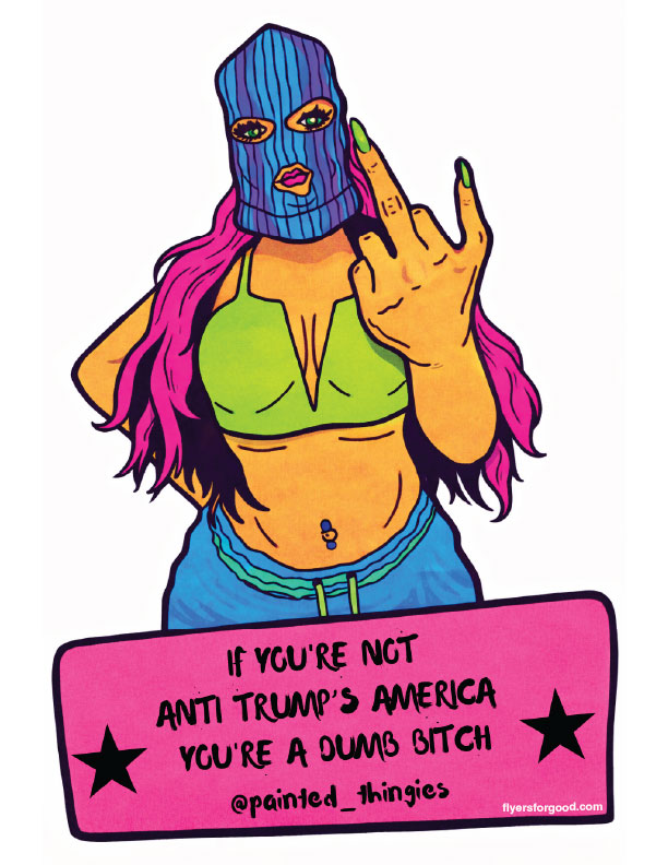 Anti Trump's America flyer