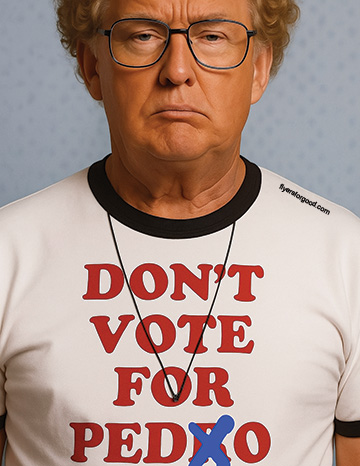 Don't Vote for Pedo flyer