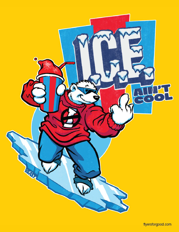 ICE Ain't Cool flyer